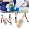 4PCS Paint Brush Bristles Wooden Handle for Furniture Tables Chairs
