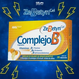 Complejo B Vitaminas B1, B6 Y B12 Caja Con 30 Cp Gel Pharma Sabor No