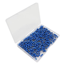 UUYYEO 500 Pcs Plastic Round Head Push Pins Travel Map Push Pins Crafting Photo Thumb Tacks Office Bulletin Board Push Pin Wall Decoration Thumb Tack Blue