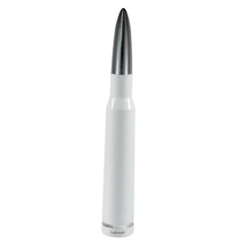 VMS WHITE GUNMETAL BULLET ANTENNA FOR CHEVY SILVERADO AND GMC SIERRA UP TO 2006