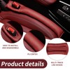 Car Seat Gap Filler - Red PU Leather, Durable, Easy