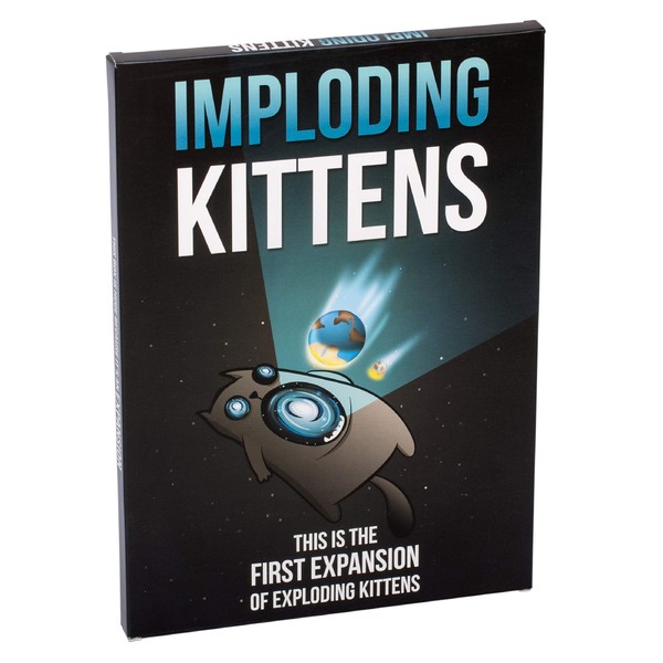 Imploding Kittens: This Is The First Expansion of Exploding Kittens Card Game - Family-Friendly Party Games - Card Games For Adults, Teens & Kids