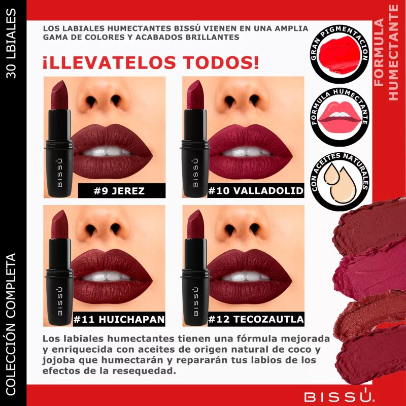 Bissú 30 Labiales Humectante Bissú Originales Kit Set Pack