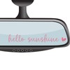 4 xHello Sunshine Rear View Mirror Sticker,Rearview Mirror Decal,Car Accessories