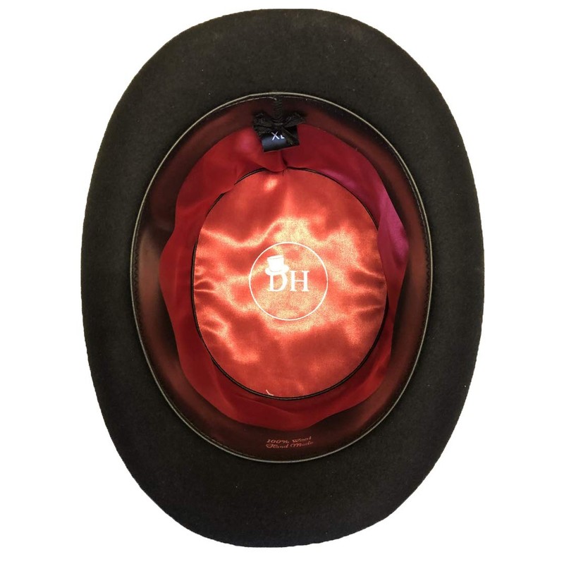 100% WOOL TOP HAT --- SATIN LINED --- BOXED (Xtra