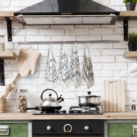 kunlisa Home Sweet Home Kitchen Towels,Farmhouse Kitchen Towels,Farmhouse Kitchen Decor,Farmhouse Hand Towels,House Warming Gifts,16x24 Inch Set of 4