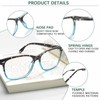 CLASAGA Progressive Multifocus Reading Glasses for Women, Blue Light Blocking