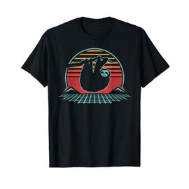 Sloth Lover Animal Retro Vintage 80s Style T-Shirt