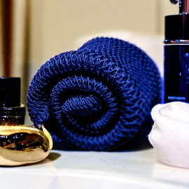 Afrikanisches Duschnetz, Djampe, afrikanischer Peeling-Duschschwamm, Badehandschuh, weich, Blumen-Waschlappen, XL, Badezubehör für Damen und Herren, Kinder, Körperpeeling-Netz