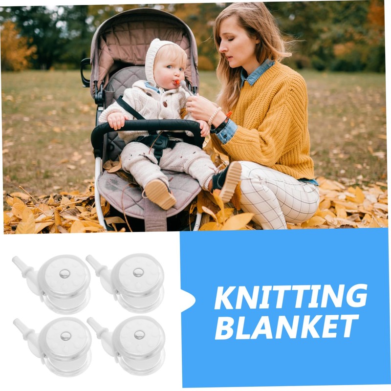 Warmhm Replacement Wheels for 4pcs Caster Wheels for Baby Walker