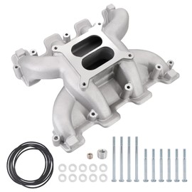 Dokili Dual Plane Carbureted Intake Manifold for G.M LS1 LS2 LS6 Satin Holle.y 300-130