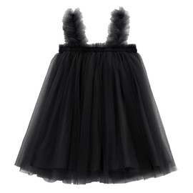 Century Star Baby Girl Dresses First Birthday Outfit Girl 1st Birthday Girl Outfit Baptism Toddler Flower Dress Half Birthday Outfit Easter Tulle Tutu Infant Gifts 18-24 Months Black