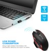 2.4G Wireless Game Mouse Black ABS Portable with Breathing Light