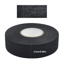 Skyzone Hockey Stick Tape,Sports Ice Hockey Grip Tape Anti Slip Cloth Ice Hockey Tape for Badminton Grip,Ping pong Racket,Skipping Rope,Golf Pole,Tennis Squash Racquet 2.5cm*25m,Black