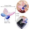H&D - Colección de cifras de mariposas de vidrio, decoración