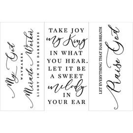 Redesign with Small Transfers Scripture 3 Sheets,6"x12" 655350656669 Redesign-Small T St. Patrick's Day,Easter Decorations,Great Mother Gifts,Mother Daughter Gift,Mother in Law Gift