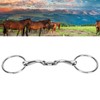 O Ring Horse Bits Flexible Linking Polished Stainless Steel Horse