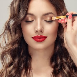 12 Pcs Travel Makeup Brush Set, Premium Synthetic Makeup Brushes with Soft Bristles and Wood Handles, Essential Eyeshadow and Face Brushes, for Women Who Love Beauty