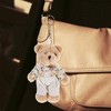 CALLARON 2-Piece Bear Plush Keychain Set for Couples Matching Bag