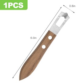 CeroDimo Channel Knife Lemon Peeler - Citrus Zester Tool with Wooden Handle, Stainless Steel Lemon Twist and Orange Peeler, Perfect Bar and Cocktail Garnish Tool