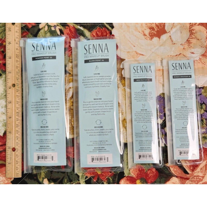 SENNA SET OF 4 SENNA - PRO MAKEUP BRUSHES -