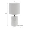 Ceramic Table Lamp with Shade Equator White