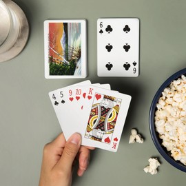 Lake Placid, New York, View of Whiteface Mountain from The Lake in Winter (52 Playing Cards, Poker Size Card Deck with Jokers)
