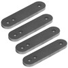 2 Pairs 6" Universal Adjustable Leaf Spring Lift Shackles, 3/8"