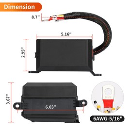 12V Fuse Relay Box Pre-Wired Fuse Relay Block Kit with 6 Relays(4 Pins) and 6 ATC/ATO Blade Fuses Universal Relay Panel for Automotive Marine Car Boat