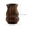 PRETYZOOM Wooden Vase Tulips Artificial Flowers Flower Vase Wooden Floral