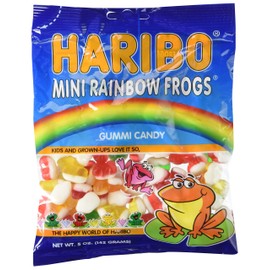Haribo Gummies - Mini Rainbow Frogs - 5 oz