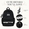 Polka Dot Backpack, Cute Lace Daypack for School Travel
