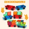 Gemmicc 4 PCS Magnetic Car Set,Magnet Construction Vehicle,Magnet Car Truck