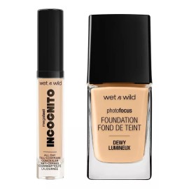 Wet n Wild Kit Base Photo Focus Dewy + Corrector Incognito Wet N Wild