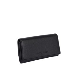 Kinsey Rhea Grace RFID Blocking Wallet, Multiple Card Slots, Zip Pocket (black)