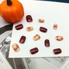 Thanksgiving Press on Nails Short Square Fake Nails with Maple