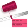 80g Metallic Crochet Thread,Yarn for Crocheting,Metallic Thread Round Band Yarn,Lurex