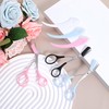 6 Piece Eyebrow Scissors with Comb Curved Eye Brow Razor