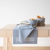 LinenMe Jazz Cotton Linen Napkins, Set of 4, Blue