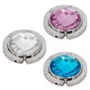 TANOSII Foldable Purse Hook Floding Handbag Hanger Rhinestone Bag Holder