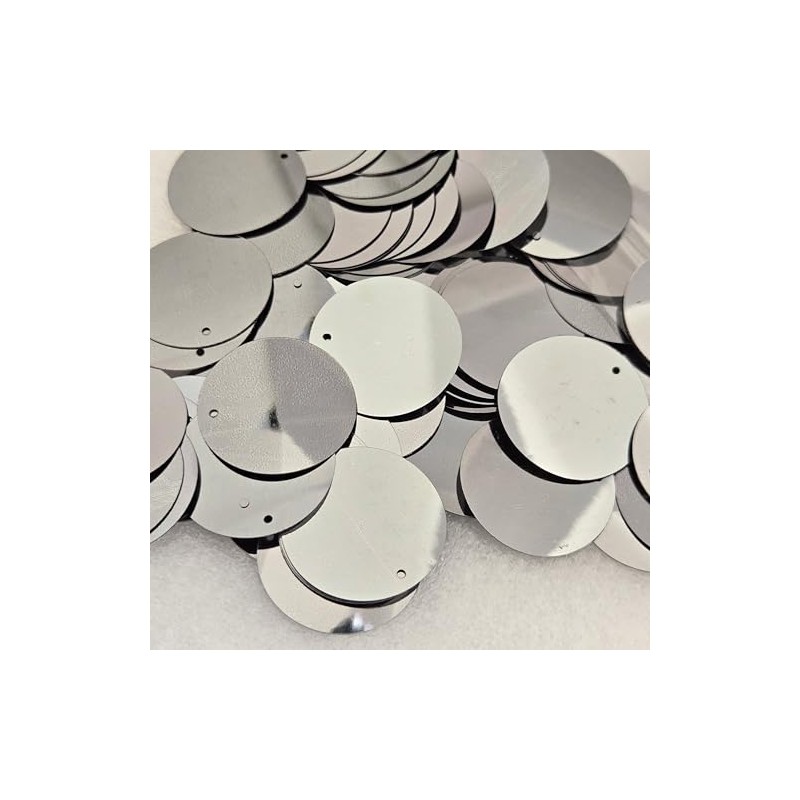 MajorCrafts 30mm 40g 150pcs Metallic Large Round PVC Sequins with