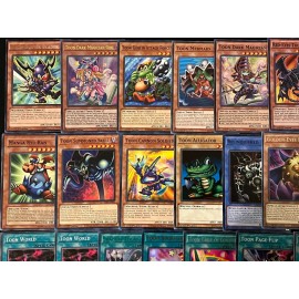 YUGIOH TOON WORLD DECK- MAXIMILLION PEGASUS- SHADOW- BOOKMARK- MIMICAT- ROLLBACK