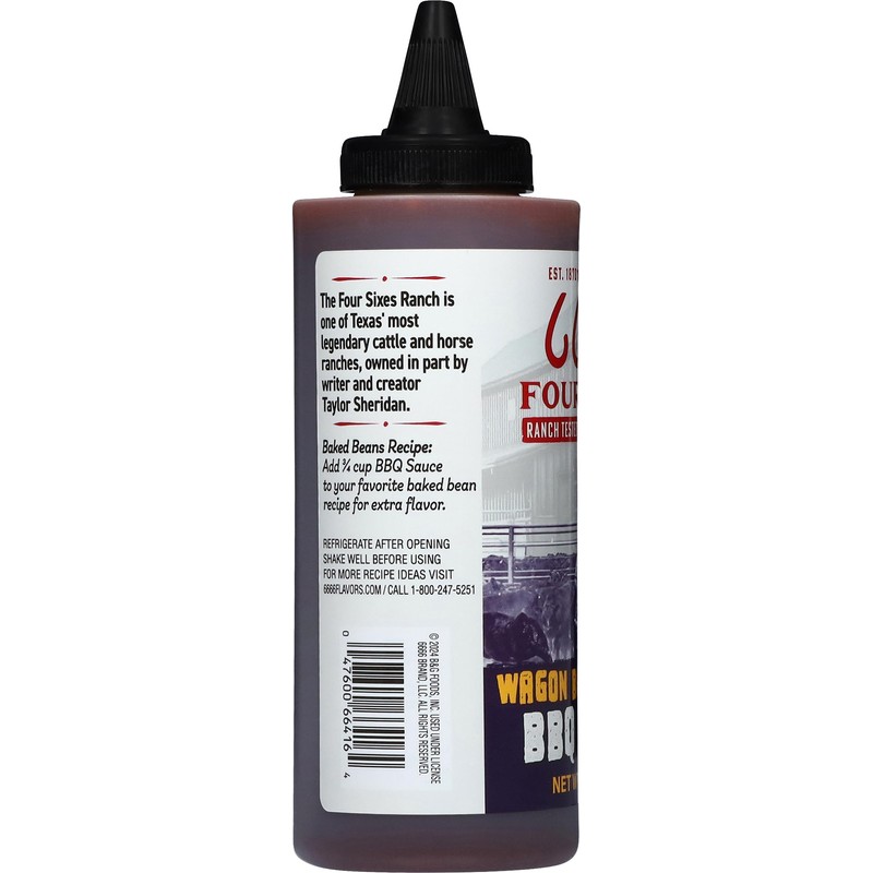 6666 Four Sixes Wagon Boss Original BBQ Sauce, 14 Ounce