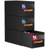Homsorout Hat Organizer for Baseball Caps - 3 Pack Pull-Out