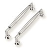 CABDM 2 Pack 6 Inch(152mm) Vibrant Polished Nickel Cabinet Pulls