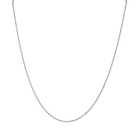 925 Sterling Silver 1.1mm Thin Rope Chain Necklace Nickel Free Made in Italy (16")