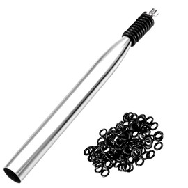 Herramienta de aparejo Wacky, plataformas de anzuelo de pesca, herramienta de anillo de aparejo loco con 70 juntas tóricas de gusano, kit de gusano loco para cebos suaves Senko Neko Finesse Stick