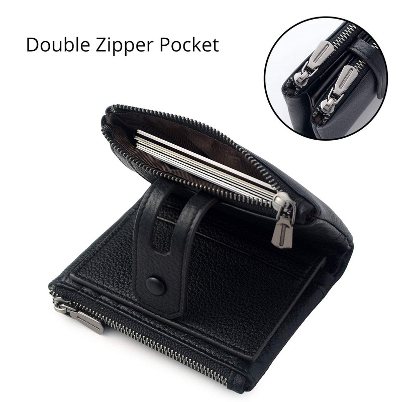 Small Soft Leather Purses for Women, RFID Blocking Women's Credit