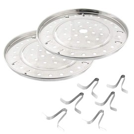 10.8 Inch Pressure Cooker Rack 2 Pack Water Bath Canner Rack with Detachable Legs Stainless Steel Food Steamer Racks for Cooking,Toast,Bread,Salad,Baking (10.8"/275mm)