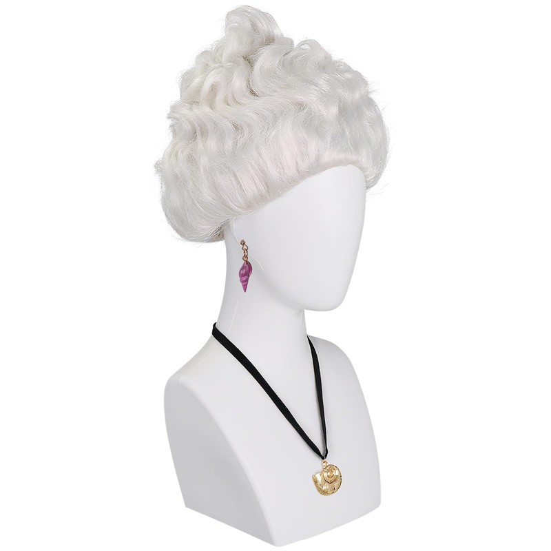 BESTBEL 3 Pcs Short Grey Wig for Women Short Silver